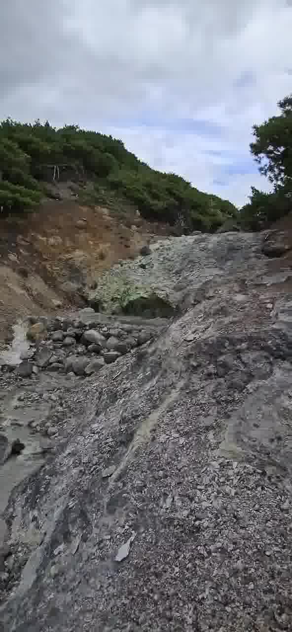 Фумарольное поле вулкана Менделеева
